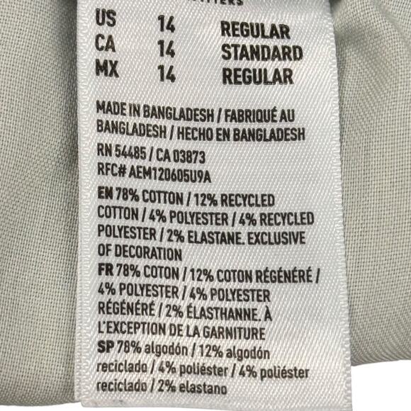 American Eagle Super High Rise Flare Medium Wash Next Level Stretch Jeans sz 14 - Picture 15 of 16